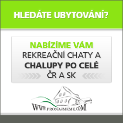 Pronájem rekreační chaty, chalupy. Ubytování v penzionech, apartmánech. Ideální dovolena v ČR a SK